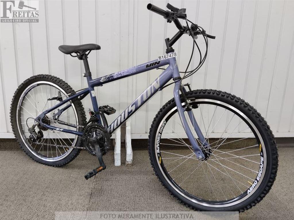 (B167478) LOTE COM 01 BICICLETA HOUSTON WIN AZUL — leilão em Internet (São Paulo/SP