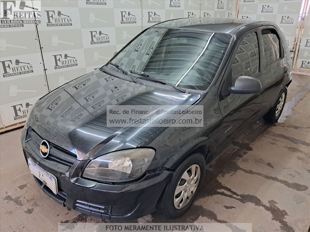 Chevrolet Celta 4P Spirit 2011, preta