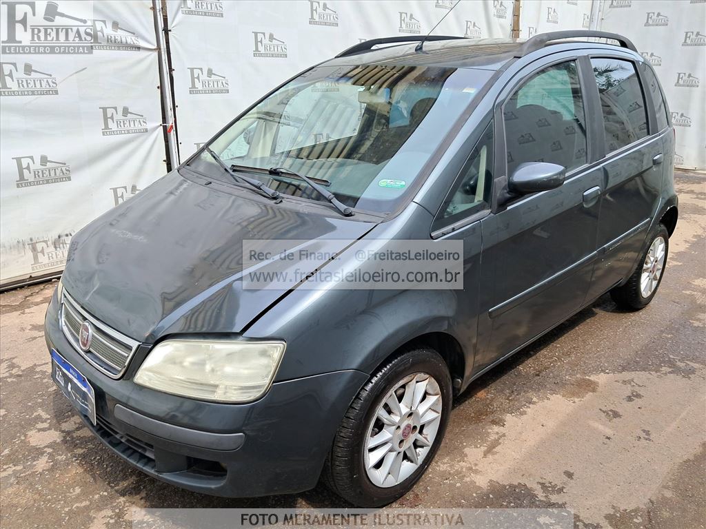 Fiat Idea ELX Flex 2010, cinza