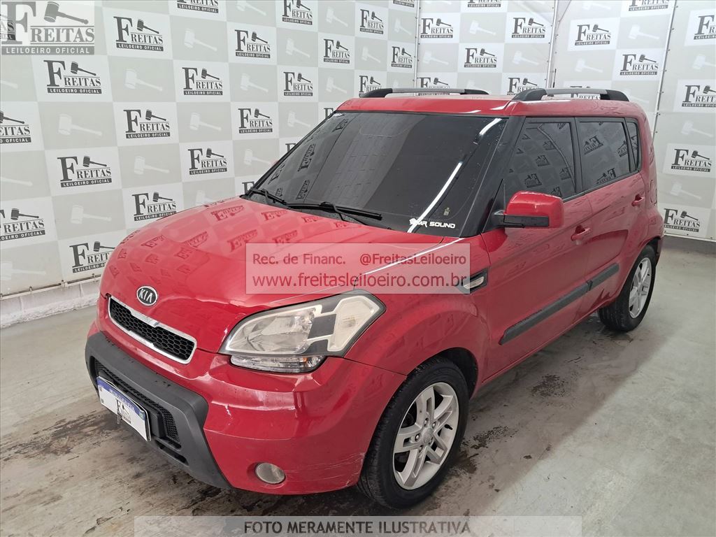 Kia Soul EX 1.6 FF AT 2011, vermelha