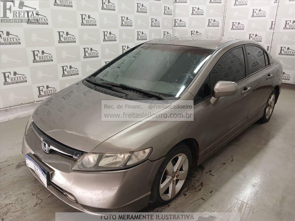 Honda Civic LXS Flex 2008, cinza