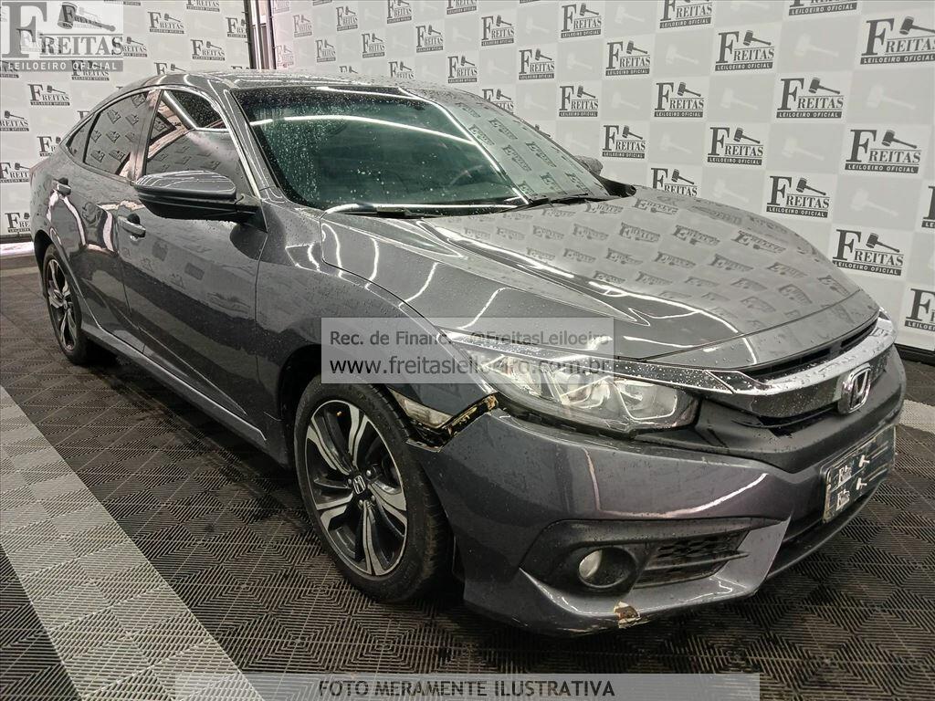 Foto 2: HONDA/CIVIC EXL CVT, 16/17, PLACA: G__-___2, GASOL/ALC, CINZA