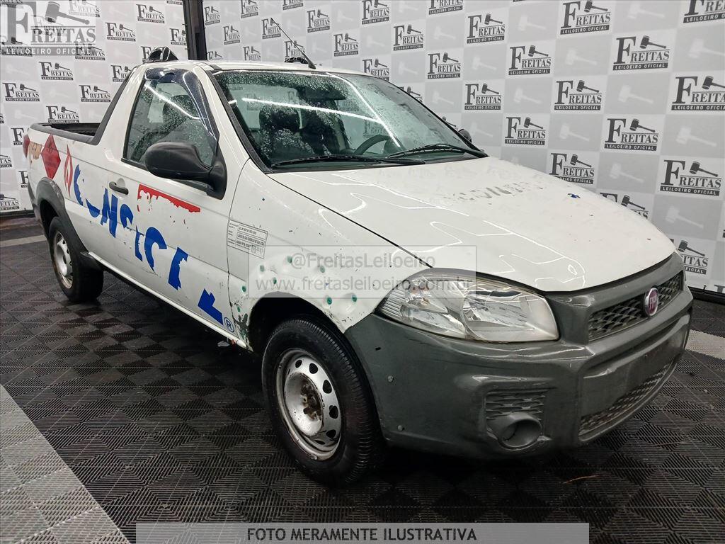 Foto 2: FIAT/STRADA WK CC E, 18/19, PLACA: F__-___8, GASOL/ALC, BRANCA