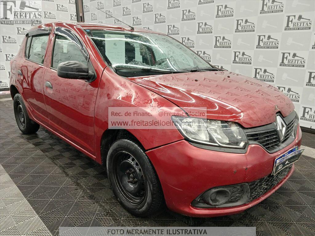 Foto 2: RENAULT/SANDERO AUTH 10, 17/18, PLACA: F__-___8, GASOL/ALC, VERMELHA