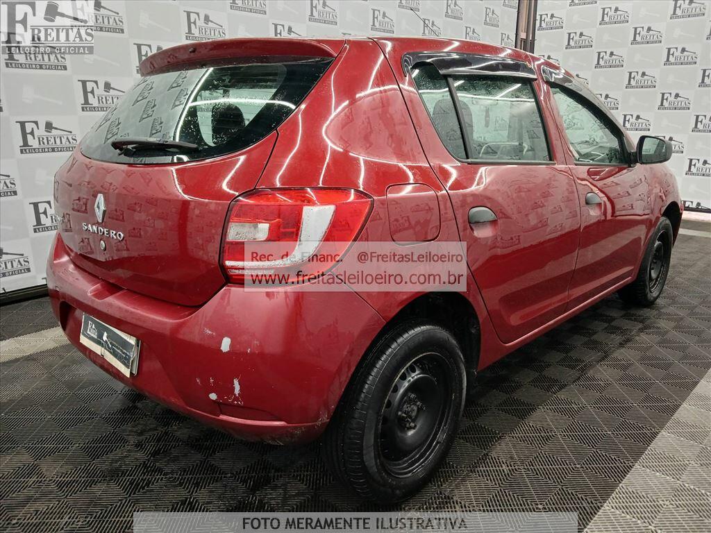 Foto 4: RENAULT/SANDERO AUTH 10, 17/18, PLACA: F__-___8, GASOL/ALC, VERMELHA