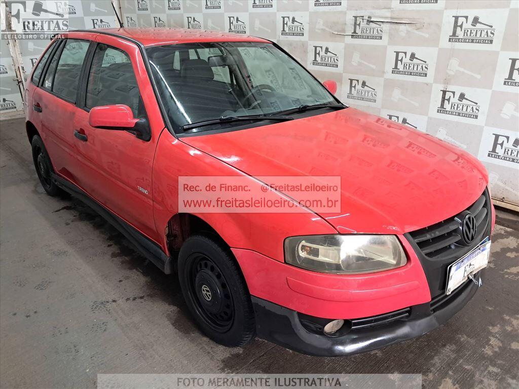 Foto 2: VW/GOL 1.0 GIV, 08/09, PLACA: D__-___0, GASOL/ALC, VERMELHA