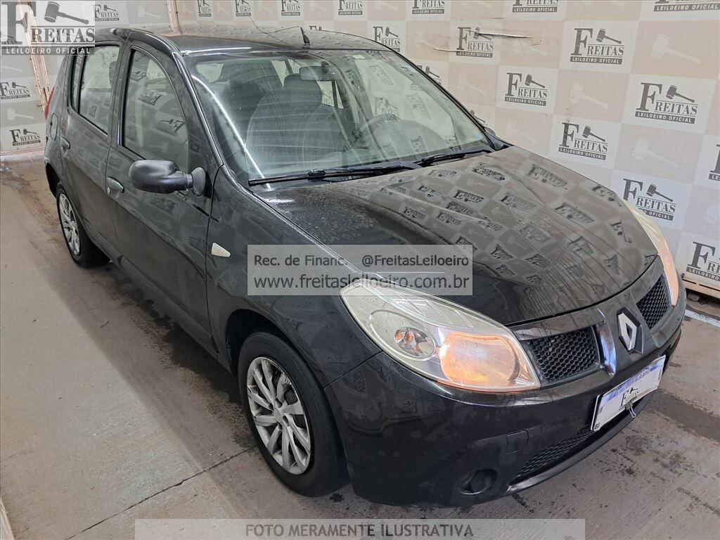 Foto 2: RENAULT/SANDERO EXP 16, 08/09, PLACA: E__-___3, GASOL/ALC, PRETA