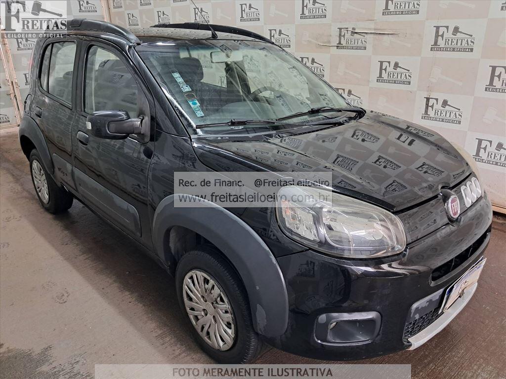 Foto 2: FIAT/UNO WAY 1.0, 14/15, PLACA: B__-___9, GASOL/ALC, PRETA