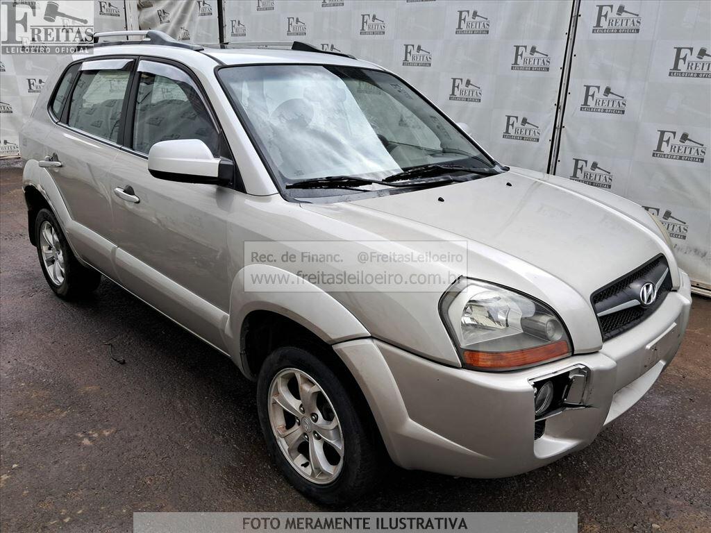 Foto 2: I/HYUNDAI TUCSON GLS 27L, 08/09, PLACA: M__-___4, GASOLINA, PRATA