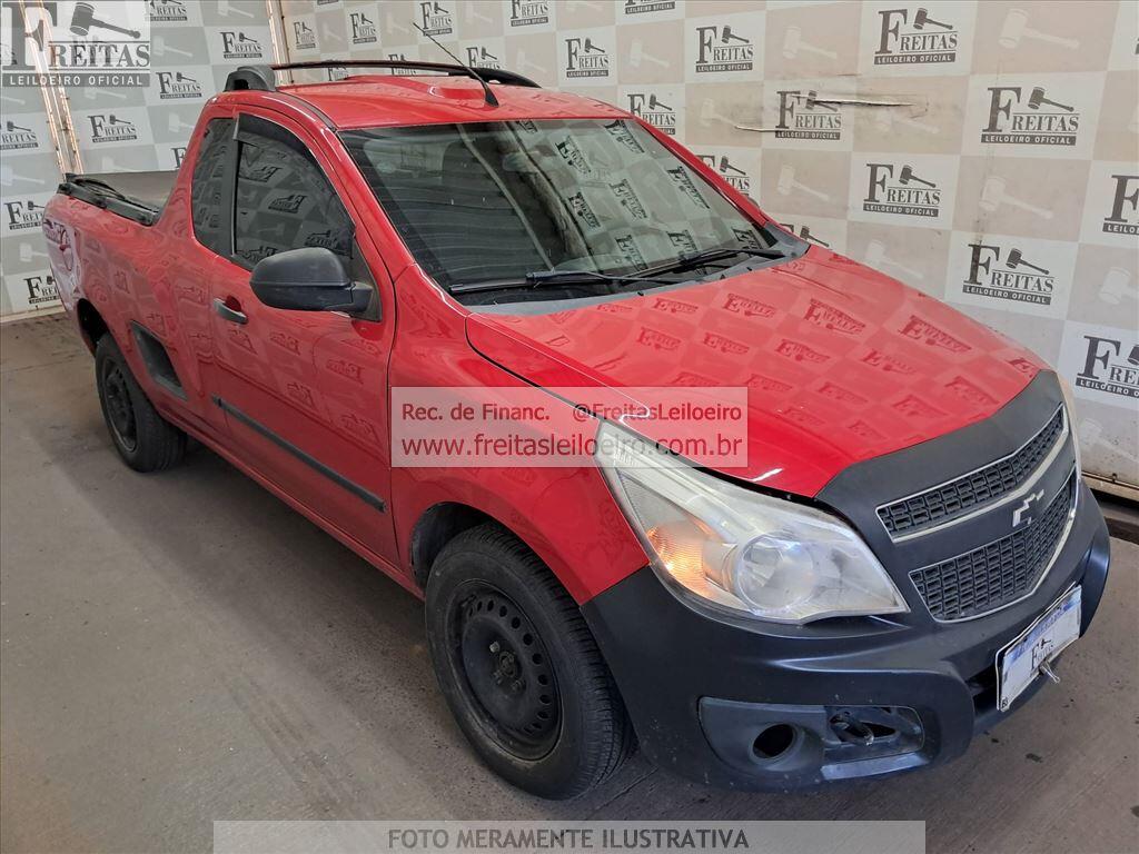 Foto 2: CHEVROLET/MONTANA LS, 12/13, PLACA: F__-___7, GASOL/ALC, VERMELHA
