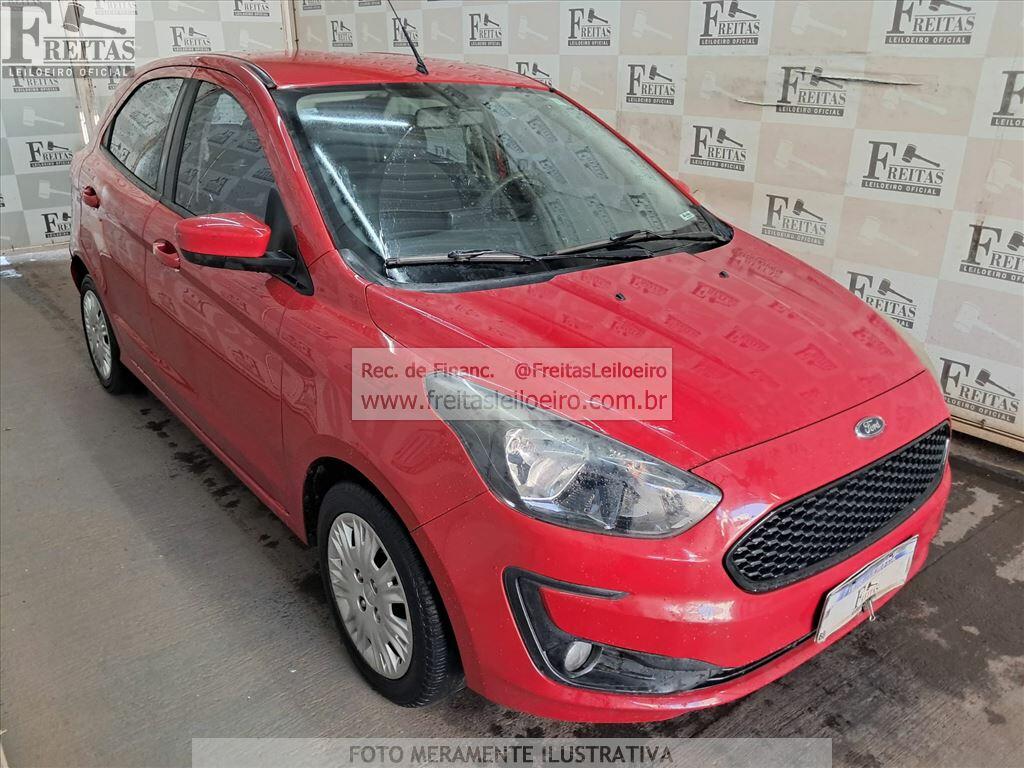 Foto 2: FORD/KA SE 1.0 HA C, 18/19, PLACA: F__-___7, GASOL/ALC, VERMELHA