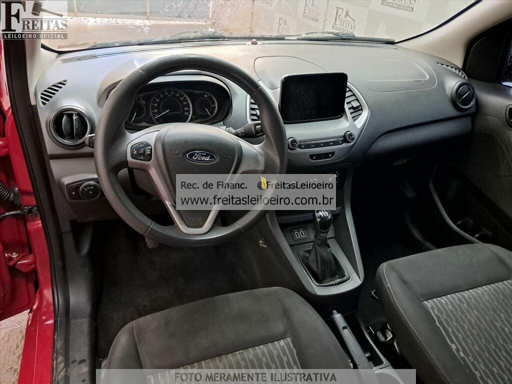 Foto 5: FORD/KA SE 1.0 HA C, 18/19, PLACA: F__-___7, GASOL/ALC, VERMELHA