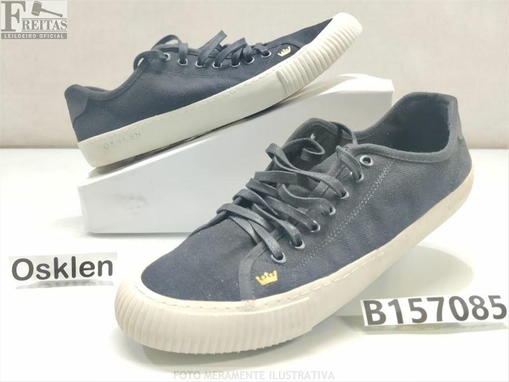 (B157085) LOTE COM 01 TÊNIS OSKLEN ORIGINAL VULCANIZADO MASCULINO PRETO N°44. PRODUTO(S) DE DEMONSTRAÇÃO COM AVARIAS DE EMBALAGEM — leilão em Internet (São Paulo/SP