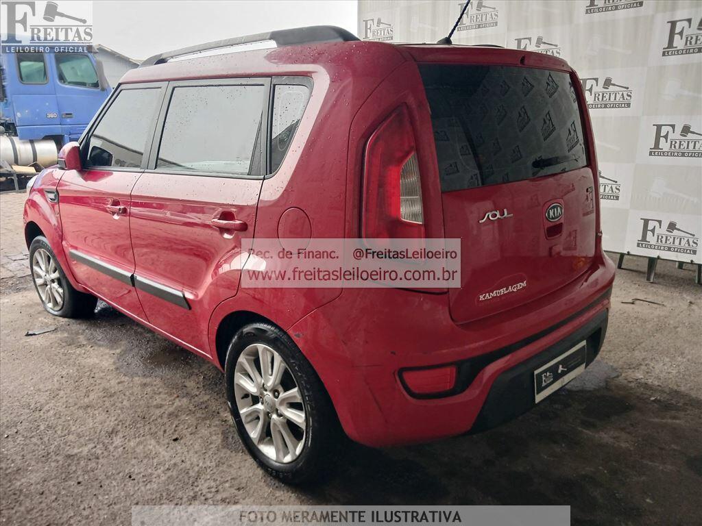 Foto 3: I/KIA SOUL EX 1.6 FF MT, 12/13, PLACA: K__-___0, GASOL/ALC, VERMELHA