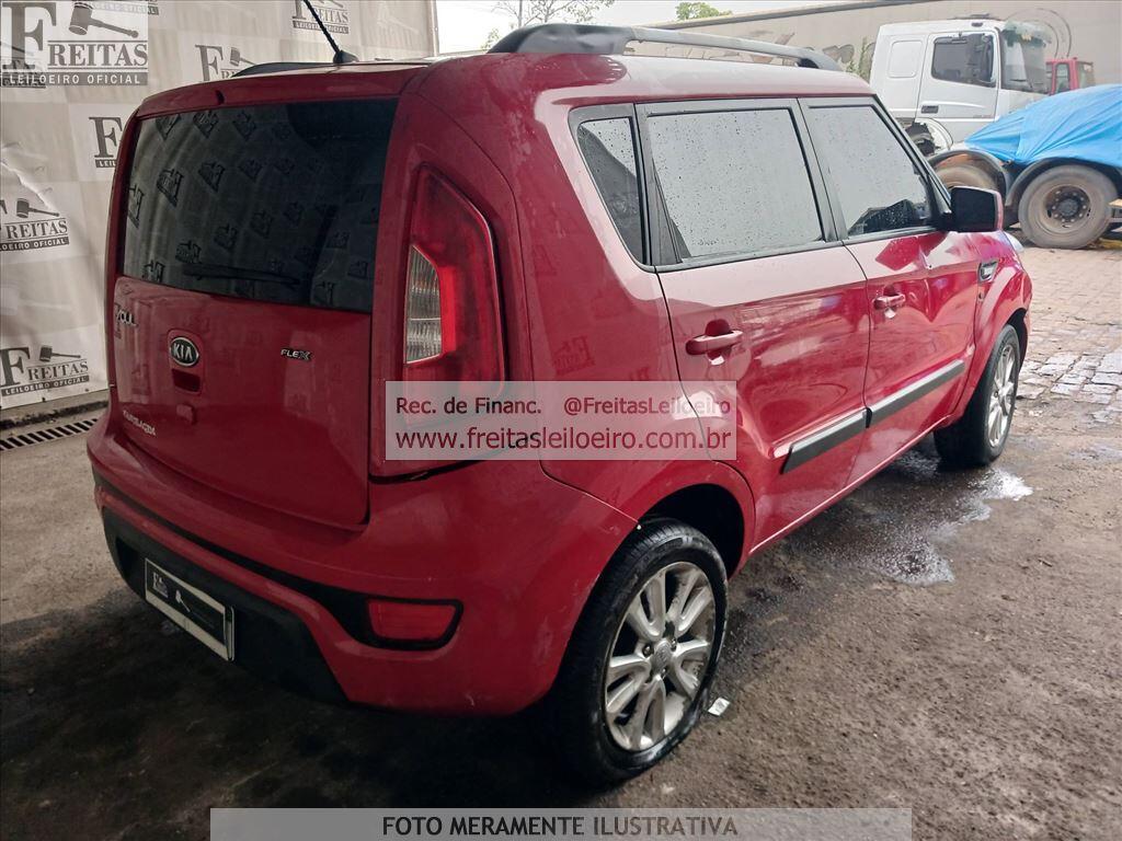 Foto 4: I/KIA SOUL EX 1.6 FF MT, 12/13, PLACA: K__-___0, GASOL/ALC, VERMELHA
