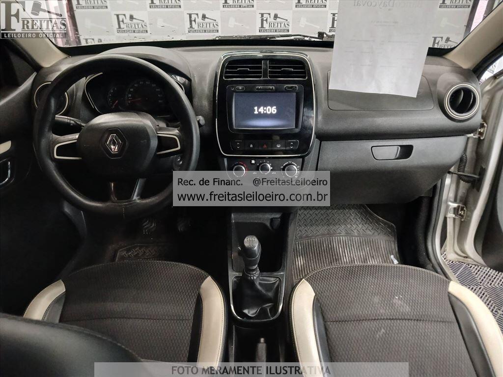 Foto 5: RENAULT/KWID INTENS 10MT, 18/19, PLACA: F__-___3, GASOL/ALC, PRATA