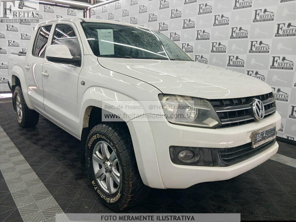 Foto 2: I/VW AMAROK CD 4X4 TREND, 14/15, PLACA: Q__-___1, DIESEL, BRANCA