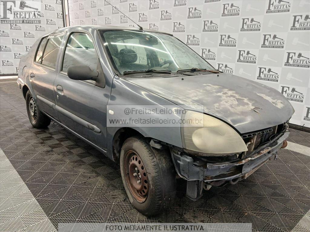 Foto 2: RENAULT/CLIO PRI 16 16VS, 03/04, SUCATA S/ DIREITO A DOCUMENTO, GASOL/GNV, CINZA